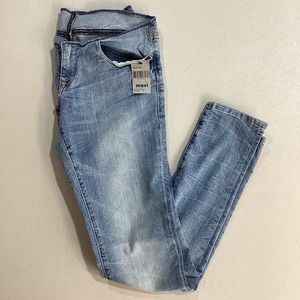 Mavi Jeans Womens S/2 Denim Light Wash No Waistline Low-Rise‎ Skinny * Sample*